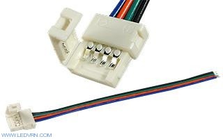 Коннектор с проводом для RGB ленты SMD 5050