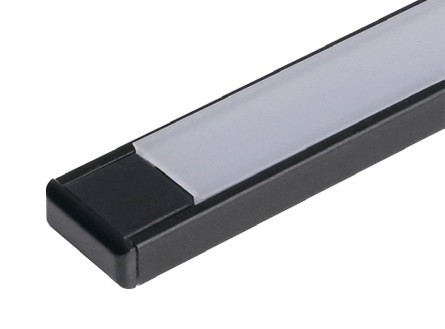 Комплект черного накладного профиля LV-1506-BK, 2000х15х6мм.