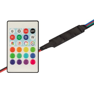 Контроллер SMART-MINI-RGB-SET (12-24V, 3x1.5A, ПДУ 24кн, IR)