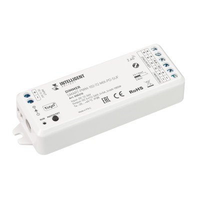 Диммер SMART-PWM-102-72-MIX-PD-SUF (12-36V, 2x5A, ZB, 2.4G)