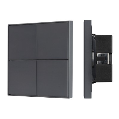 Кнопочная панель KNX-304-23-IN Black (BUS, Frame)