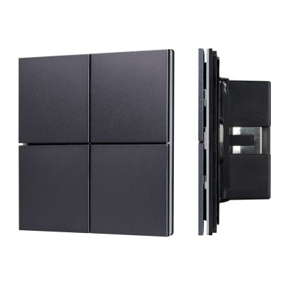 Кнопочная панель KNX-304-23-IN Black (BUS, Frameless)