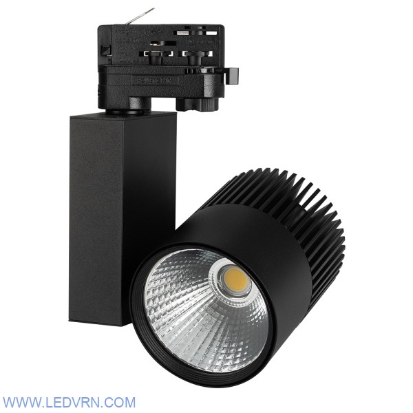 Светильник LGD-ARES-4TR-R100-40W Warm3000 (BK, 24 deg, 230V, DALI)