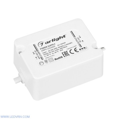 Блок питания ARPV-LV24020 (24V, 0.83A, 20W) (Arlight, IP67 Пластик, 3 года)