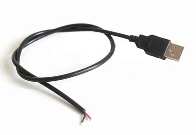USB разъем с проводом 1000мм. 5V.