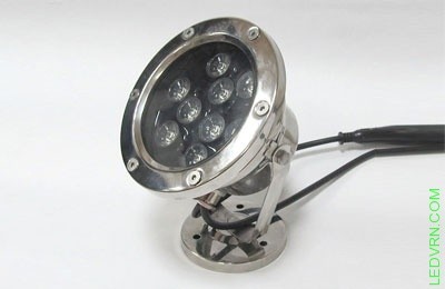 Подводный светодиодный светильник 9W White