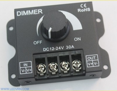 Диммер с потенциометром LV-30A (12-24V, 360-720W)