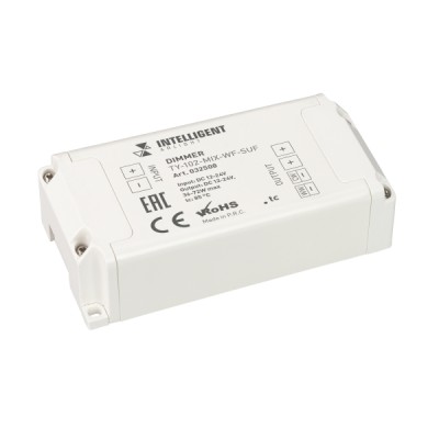 Диммер TY-102-MIX-WF-SUF (12-24V, WI-FI, 433MHz, 2x3A)